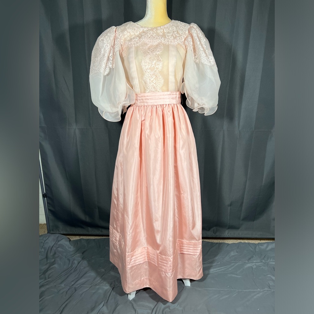 Vintage RARE Forever By Oscar De La Renta Weddings Bridesmaids Gown Pink Medium